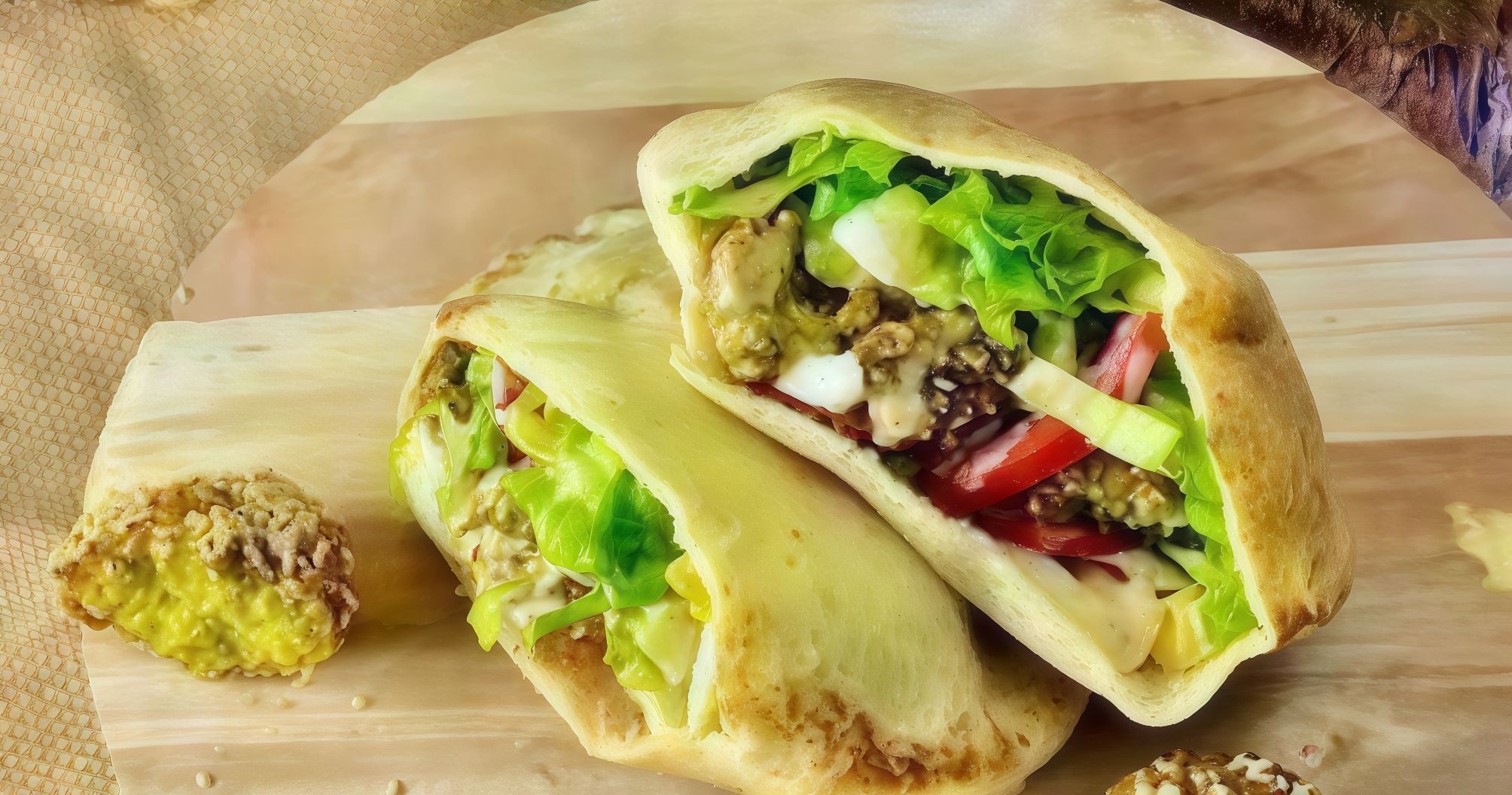 Stuffed Taamia Sandwich