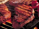Fresh grilled steak meat