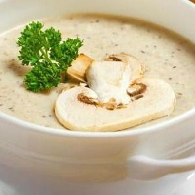 Cream Soup With Chicken And Mushrooms