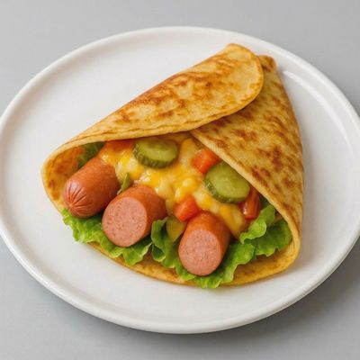 Hot Dog Crepe