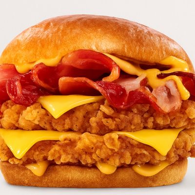 Crispy Chicken Smoky Turkey Burger