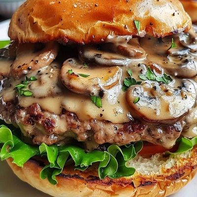 Mushroom Blue Cheese Burger