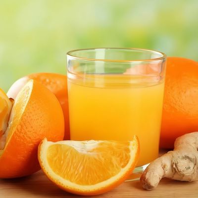 Orange juice with ginger