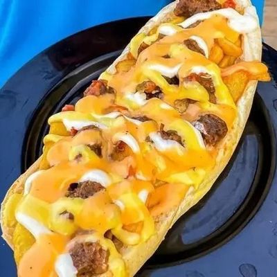 Fries Fetar W Asha Sausage