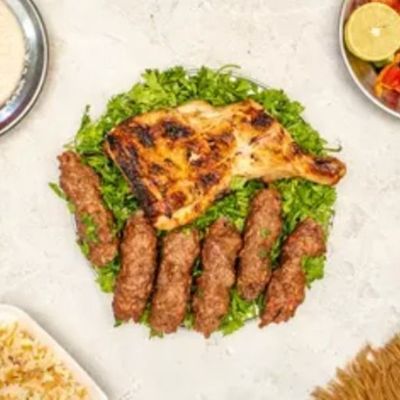 Quarter Chicken Thighs With 1/4 Kilo Kofta Meal