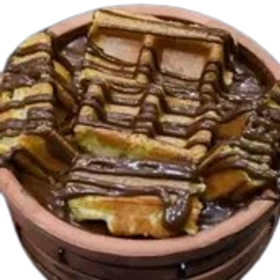 Nutella Waffle Fatteh
