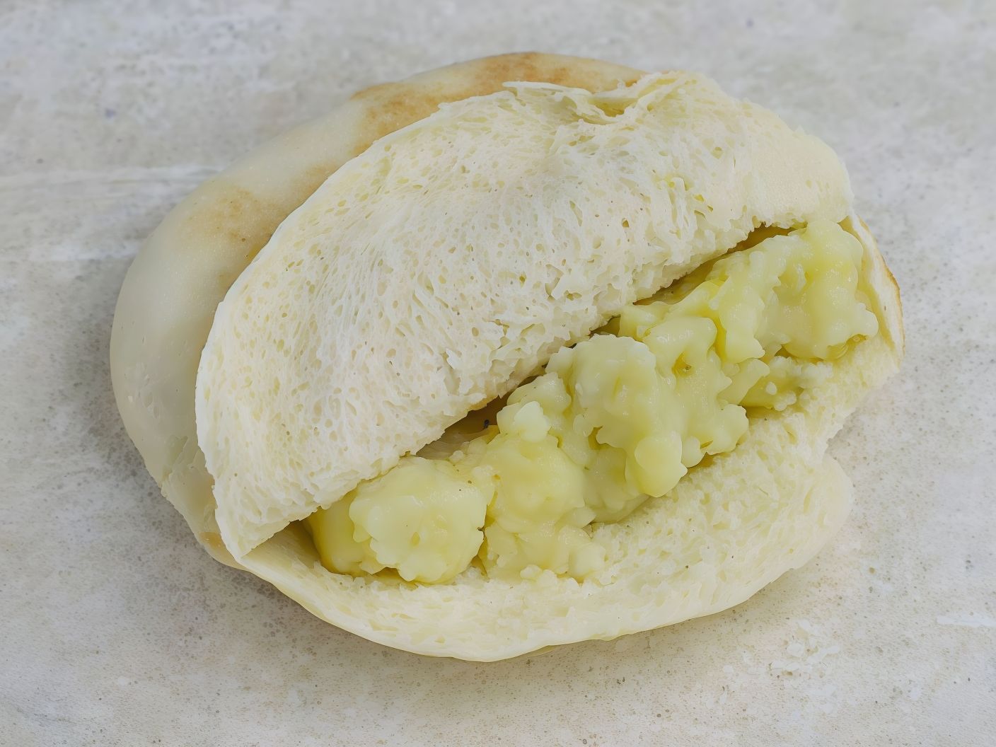 Mashed with boiled Egg Sandwich