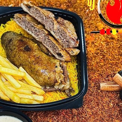 Fard Pigeon Meal With Hawawshi And Potatoes