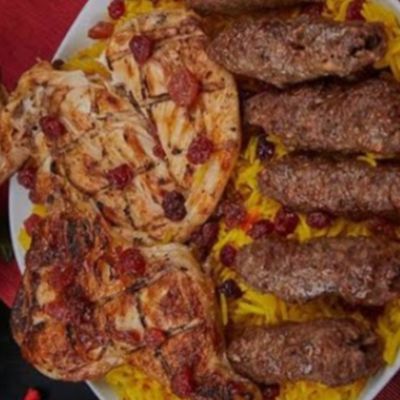 Half Chicken, Quarter Kilo Of Kofta With Rice