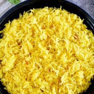 Large plate of mandi rice