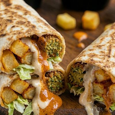 Mix falafel + potatoes