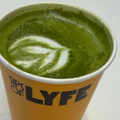 Matcha. Coconut milk