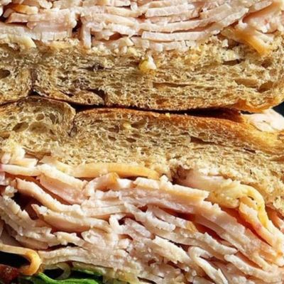 Smoked turkey breast keto sandwich