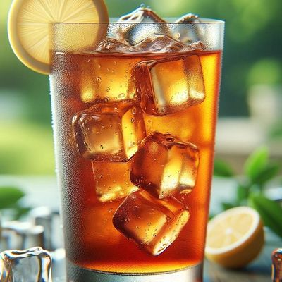 Iced peach tea