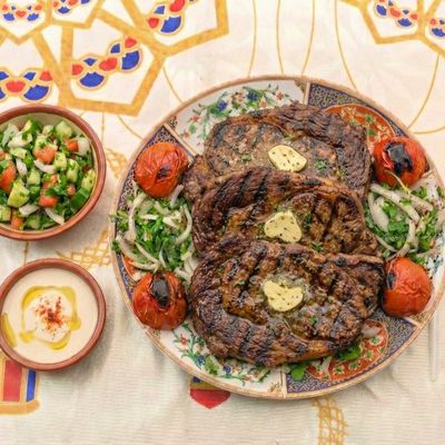 Kilo of grilled baladi steak meat