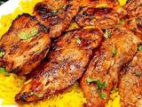 Quarter kilo of grilled chicken Pane breast with mandi rice