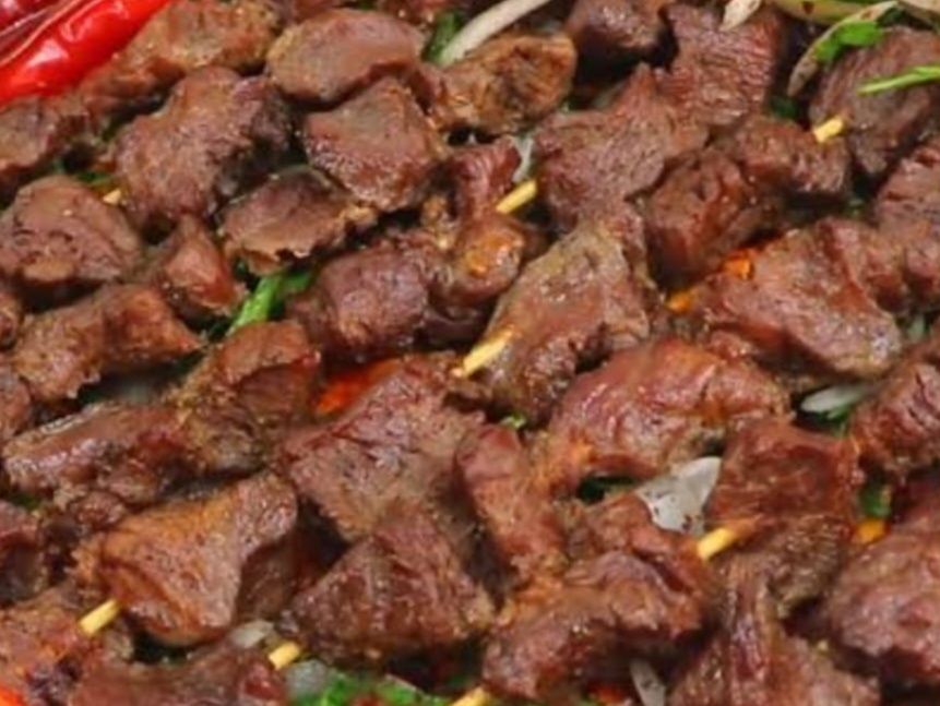 Half a kilo of lamb chop kebab