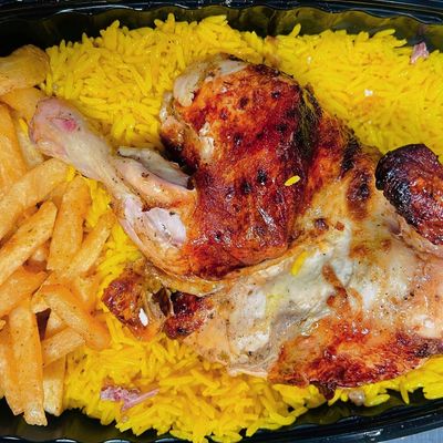 Half Grilled Grill Chicken