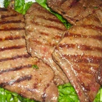 Grilled liver meal