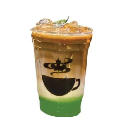 Dirty Matcha with Coffee