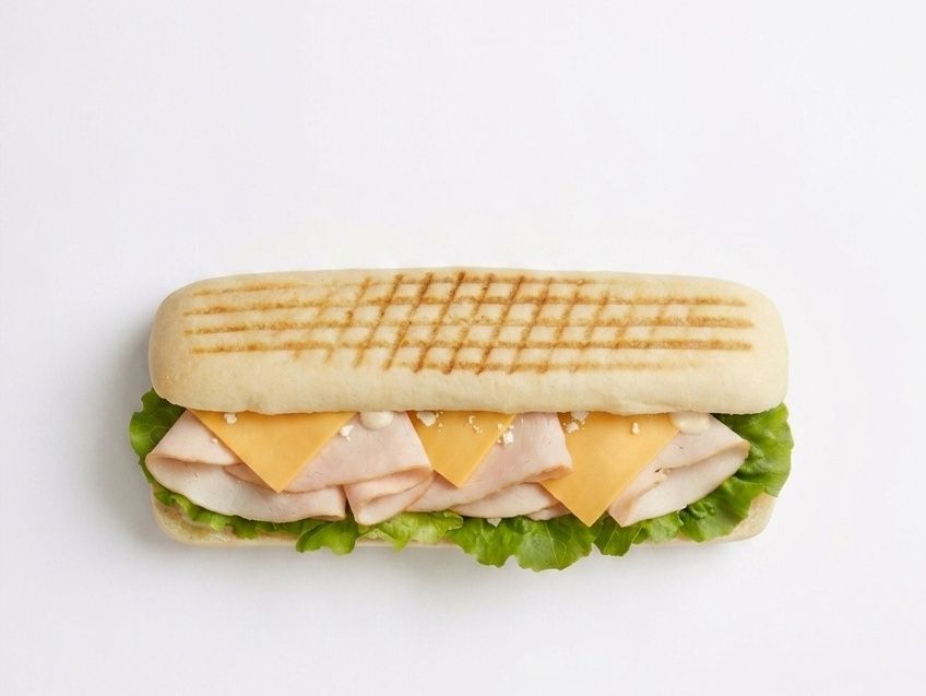 Light Turkey and Cheese Sandwich