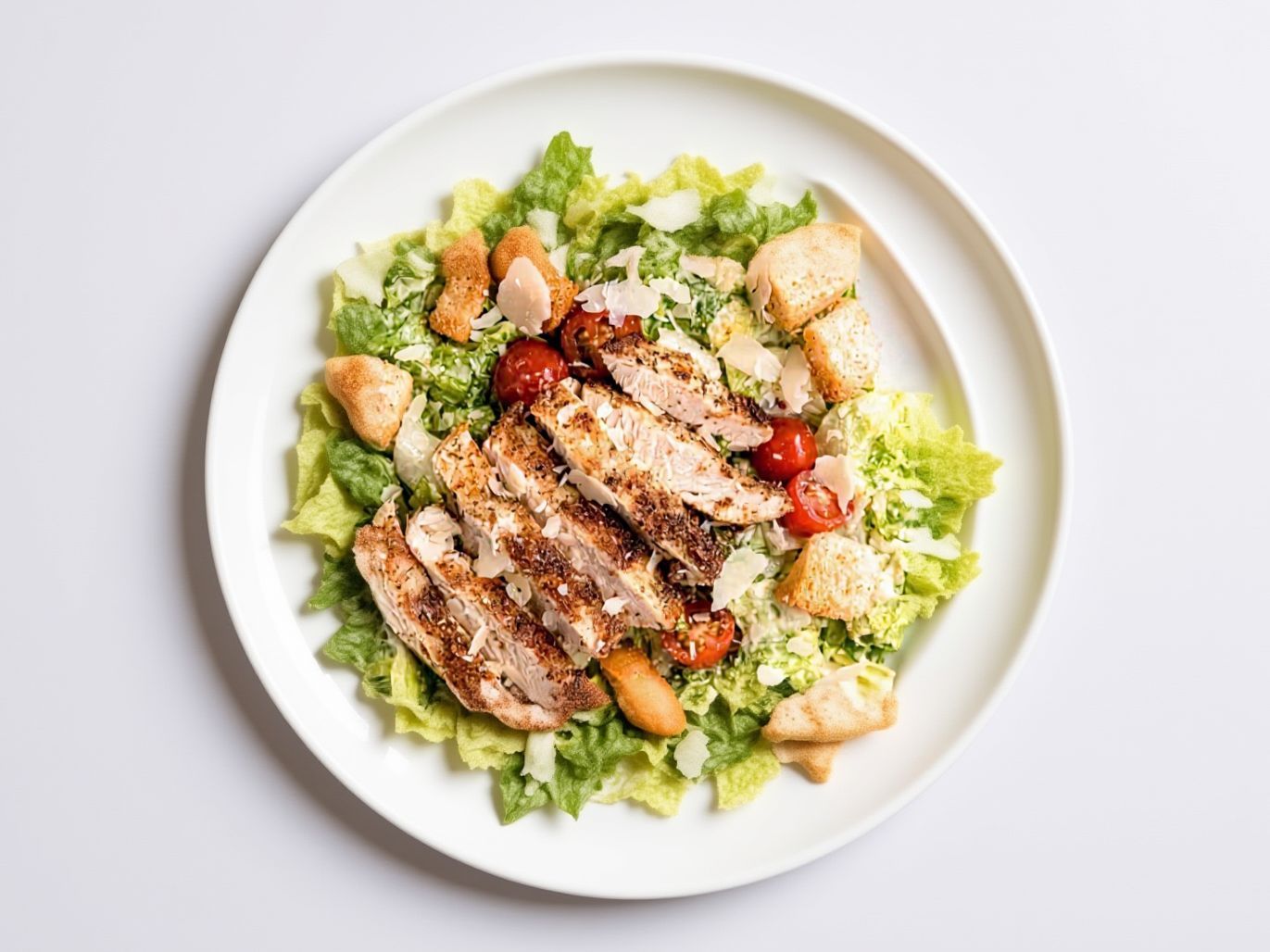 Chicken Caeser Salad .