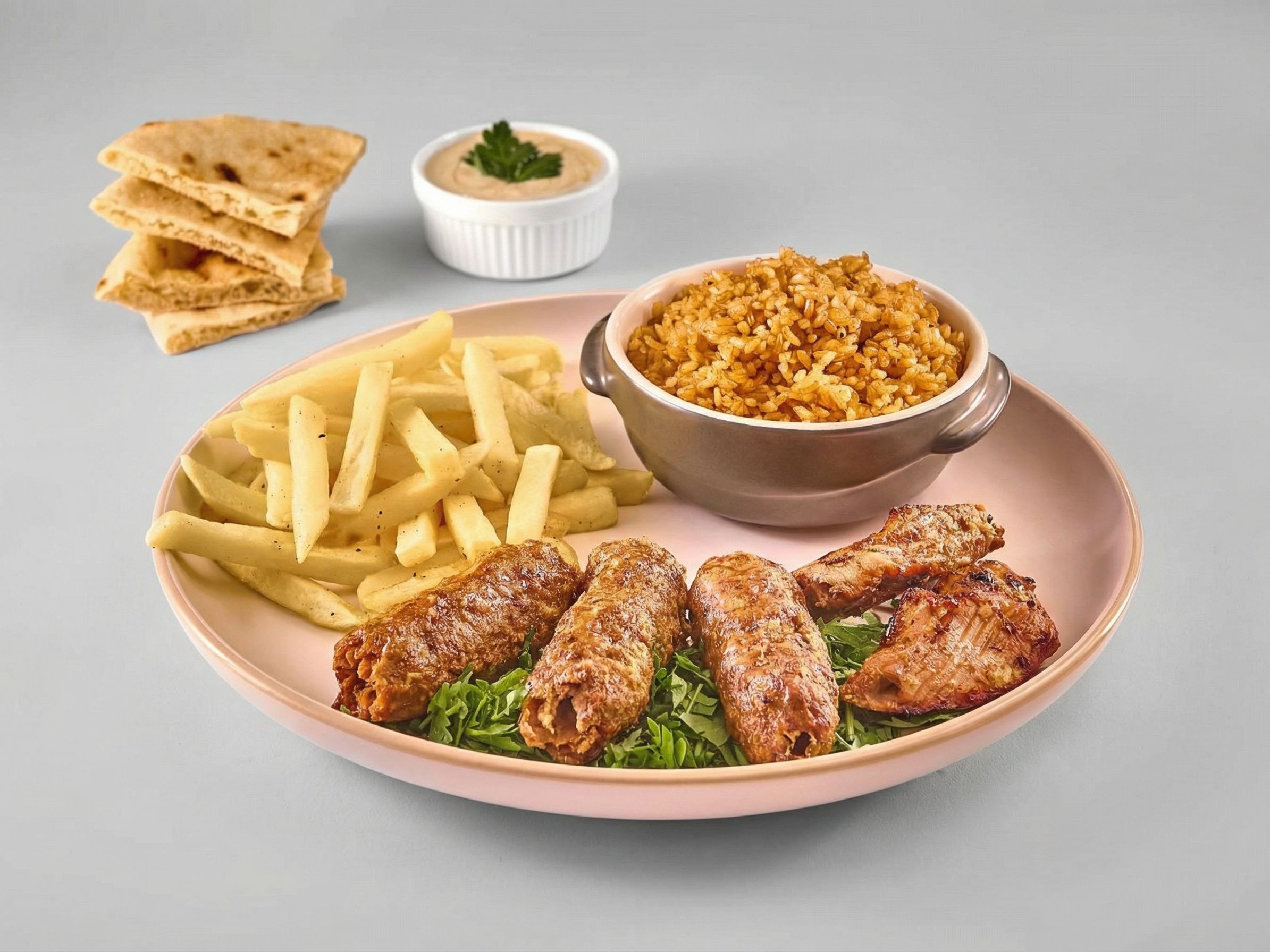 Mutton Meat Kebab And Kofta Platter
