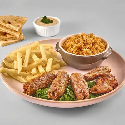 Mutton Meat Kebab And Kofta Platter
