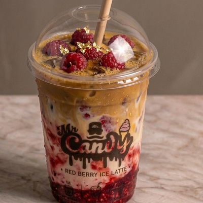 Iced Red Berry Latte