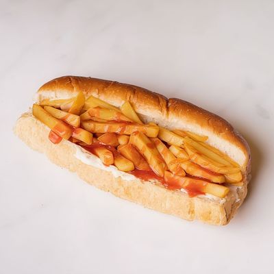 Ketchup Mayonnaise Potatoes Sandwich