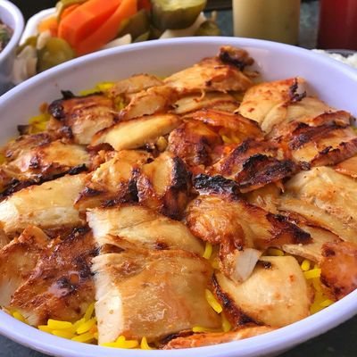 Chicken Shawarma Fattah with White Rice
