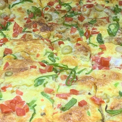 Strips Oriental pizza
