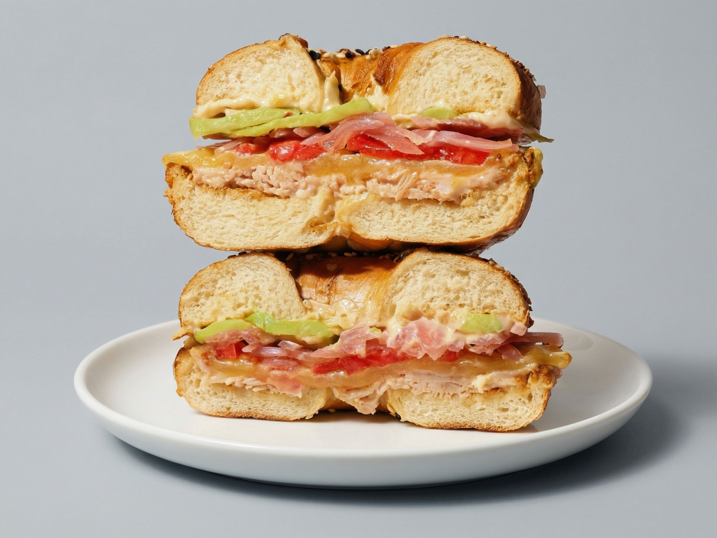 Turkey Melt Bagel