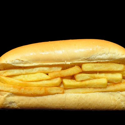 French fries sandwich