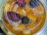 Fresh Fruit Pieces and Juice