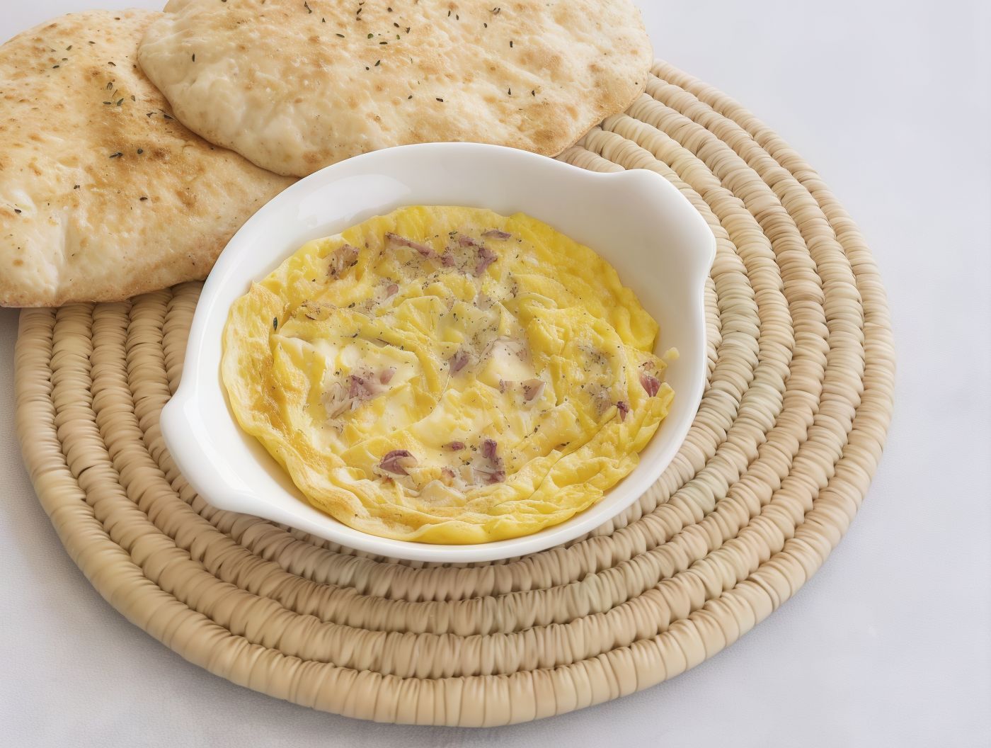 Omelette With Pastrami Plate