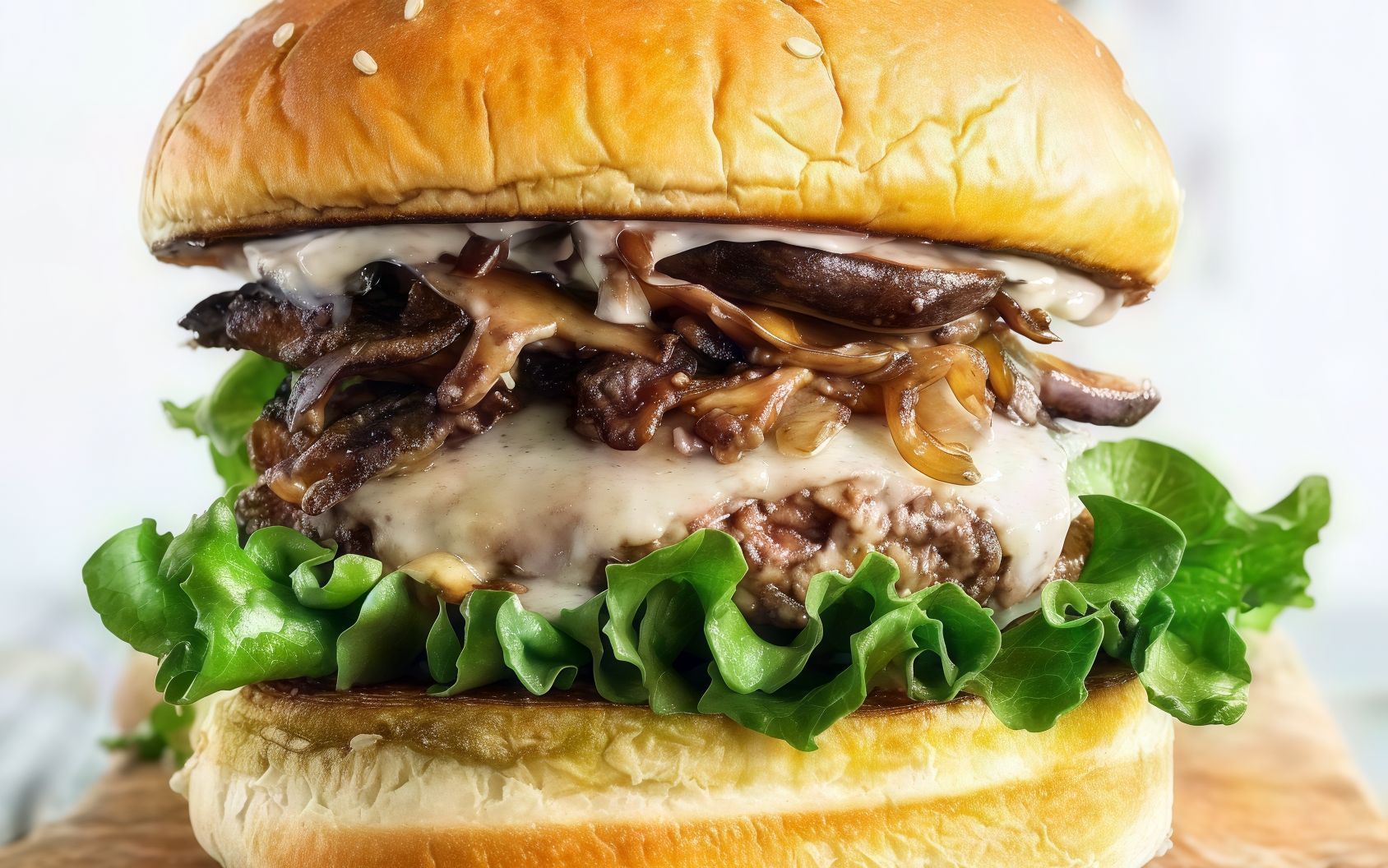 Mushroom Beef Burger