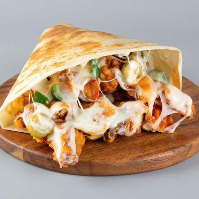Large Fresh Crispy Texas Chicken Crepe