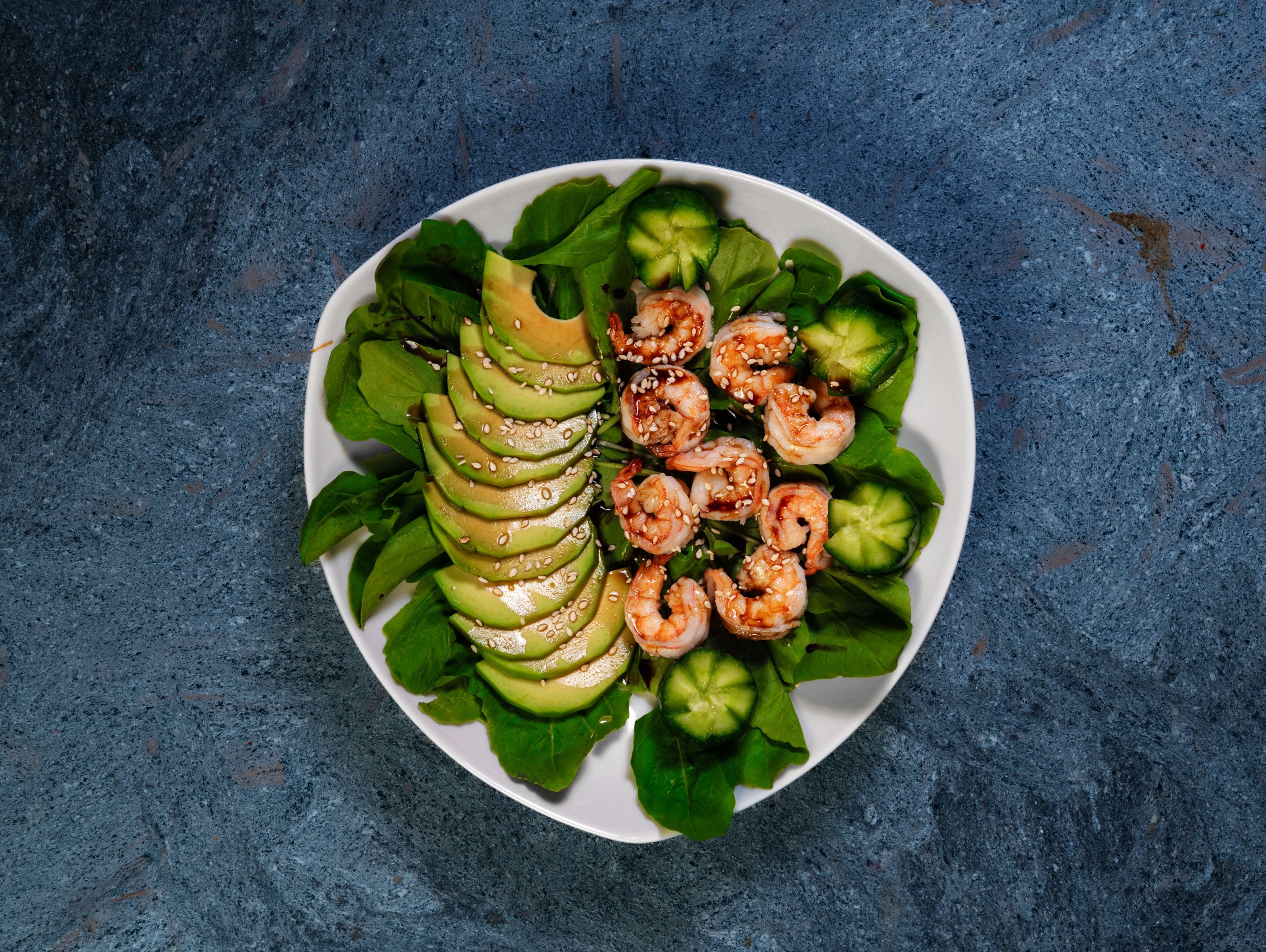 Shrimp with Avocado Salad
