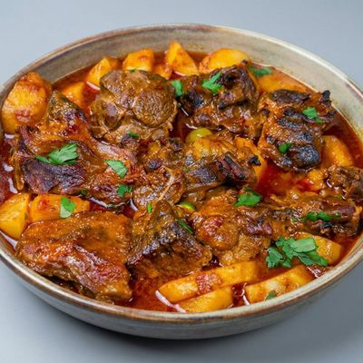 Potatoes with Mutton Meat