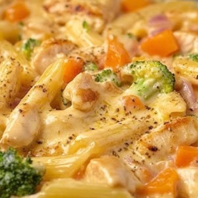 Chicken Creamy Curry Pasta
