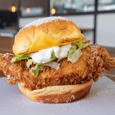 Chicken Caeser Sando