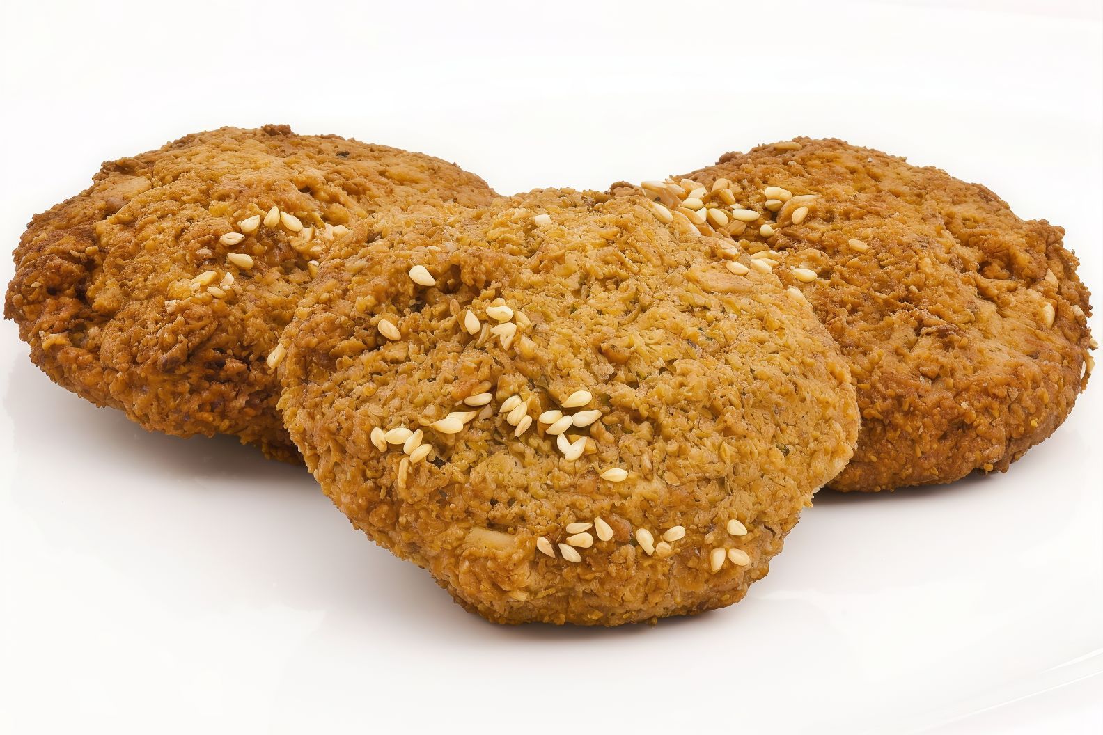 3 big pieces of falafel