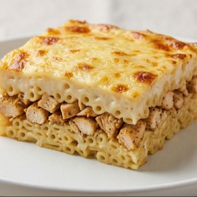 Béchamel pasta with chicken