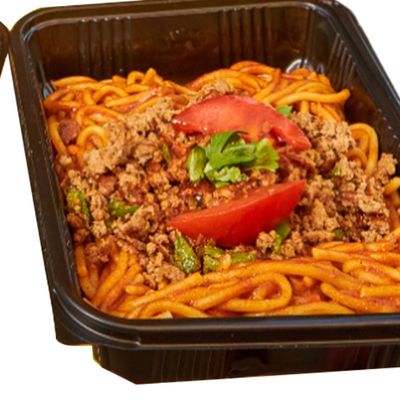 Pasta Spaghetti with red sauce and minced meat