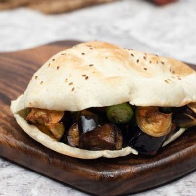Fried Eggplant Sandwich