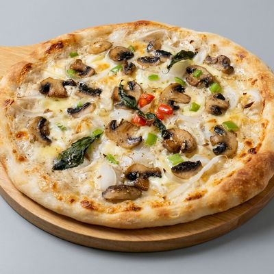 Vegetable and Mushroom Pizza