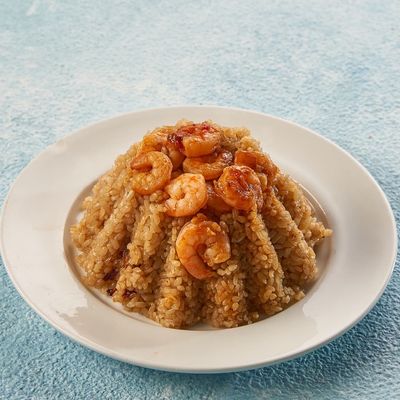 Shrimp buried rice