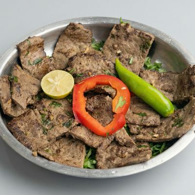¼ كجم كبد عجل مشوي