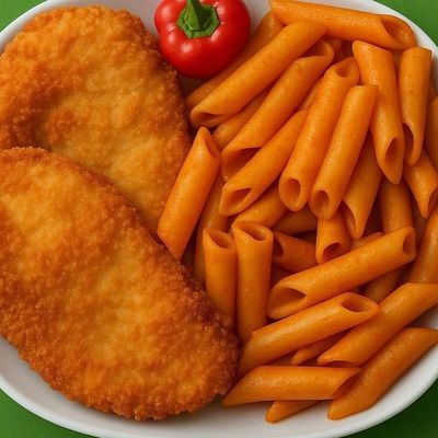 Pasta and pane meal